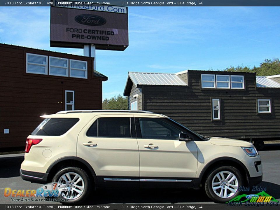 2018 Ford Explorer XLT 4WD Platinum Dune / Medium Stone Photo #6