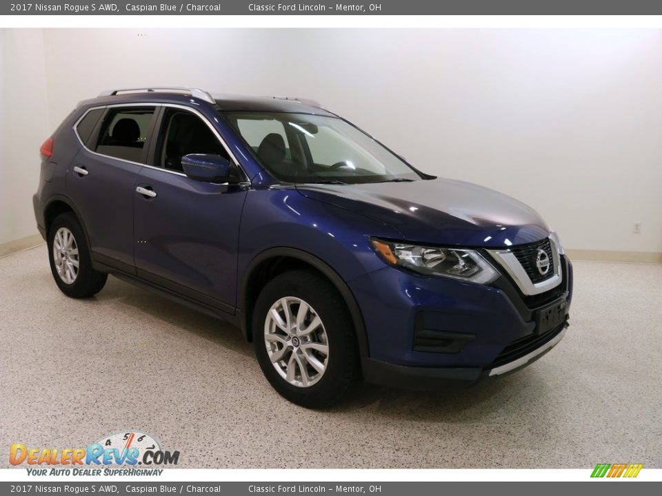 2017 Nissan Rogue S AWD Caspian Blue / Charcoal Photo #1