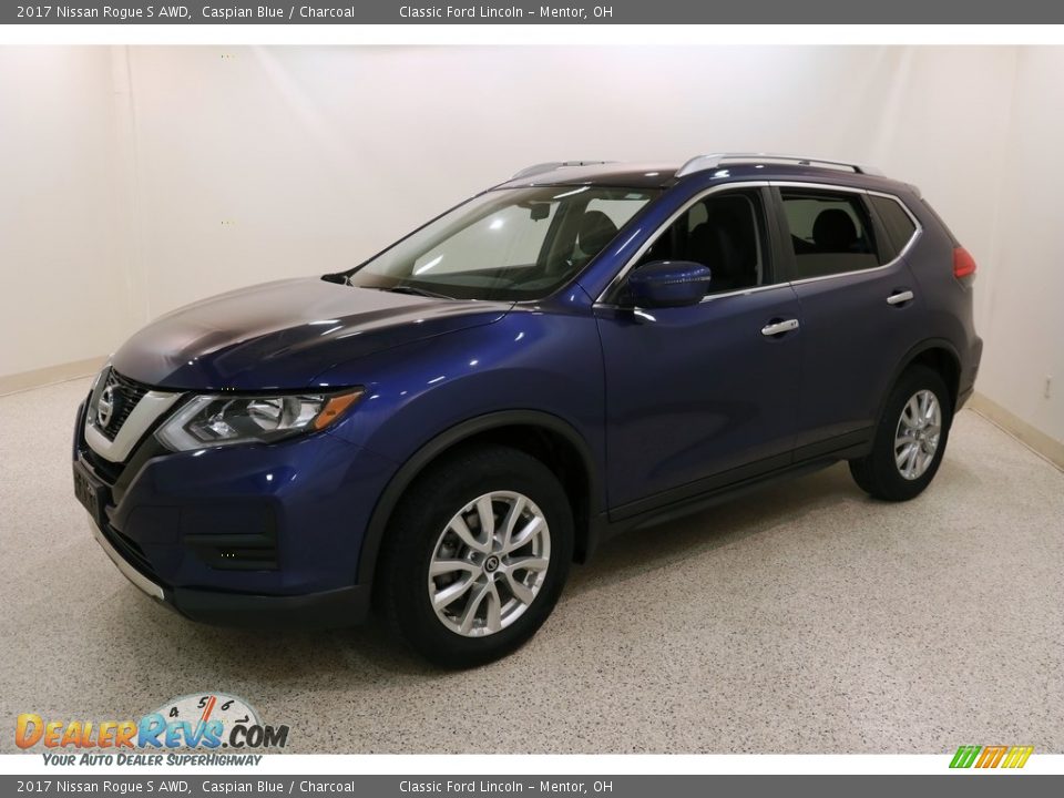 2017 Nissan Rogue S AWD Caspian Blue / Charcoal Photo #3
