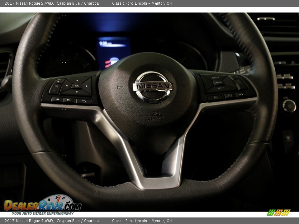2017 Nissan Rogue S AWD Caspian Blue / Charcoal Photo #6