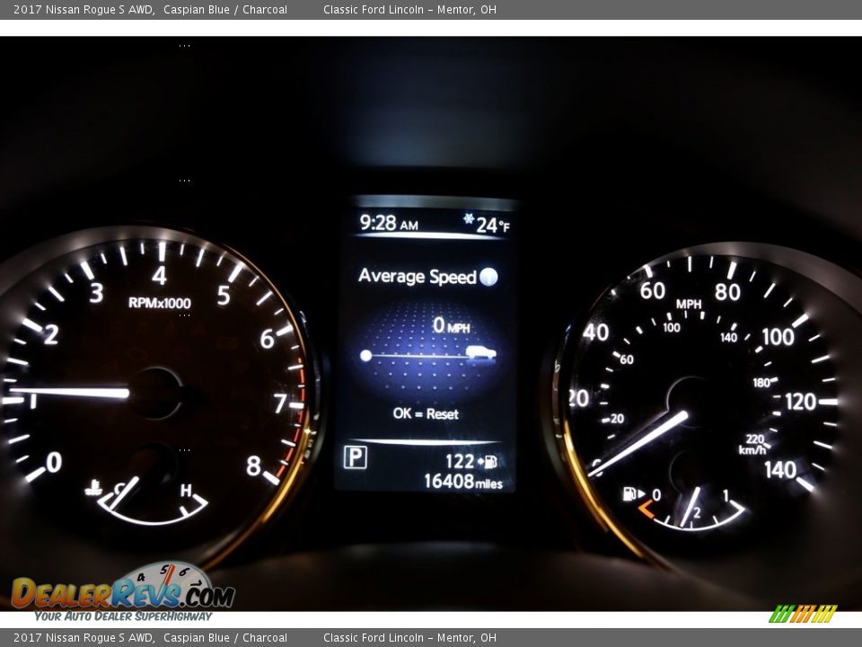 2017 Nissan Rogue S AWD Caspian Blue / Charcoal Photo #7