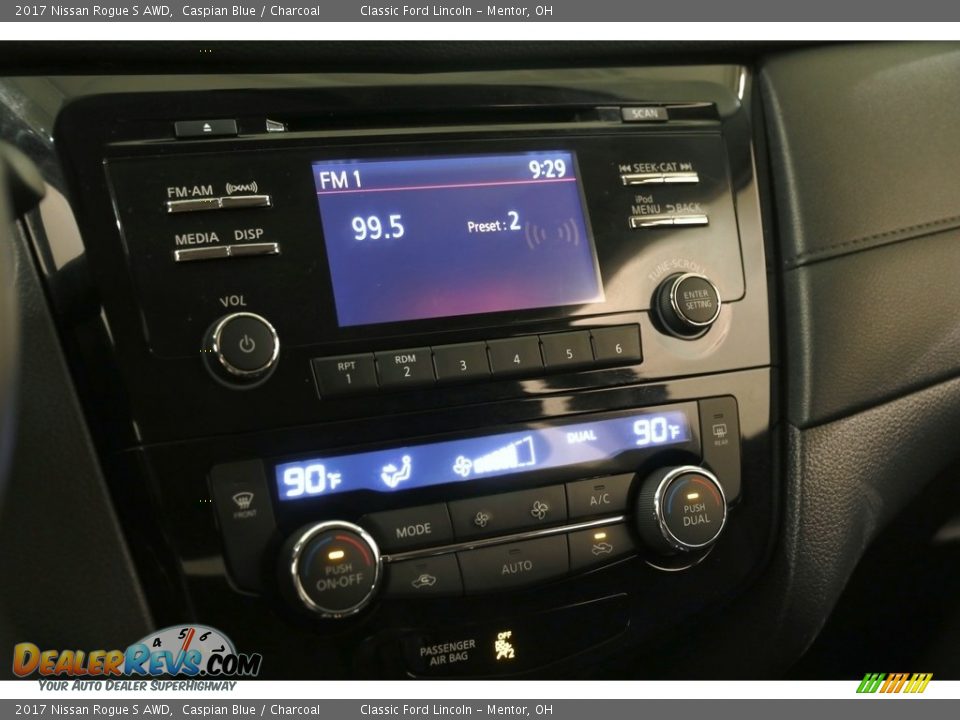 2017 Nissan Rogue S AWD Caspian Blue / Charcoal Photo #8