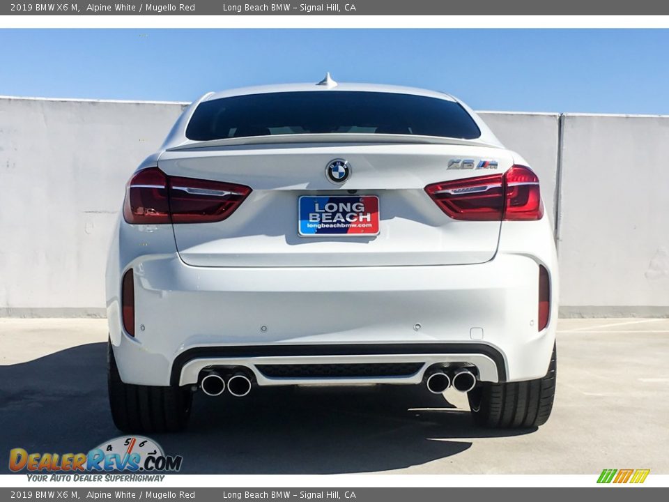 2019 BMW X6 M Alpine White / Mugello Red Photo #3