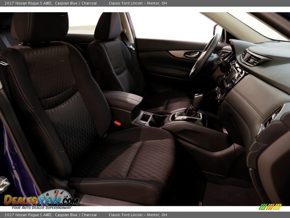 2017 Nissan Rogue S AWD Caspian Blue / Charcoal Photo #12