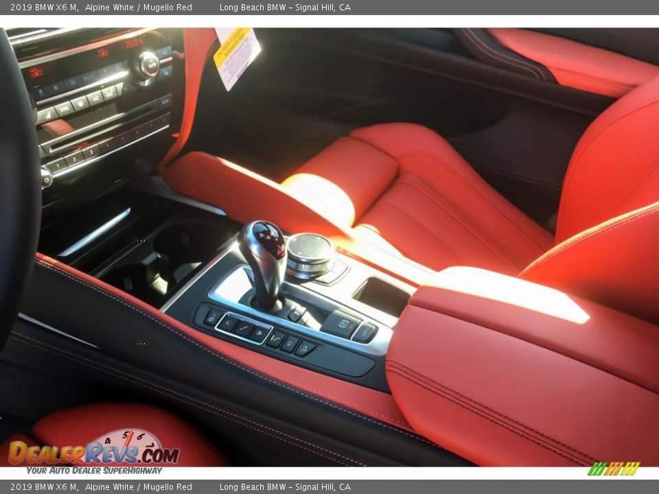 2019 BMW X6 M Alpine White / Mugello Red Photo #7