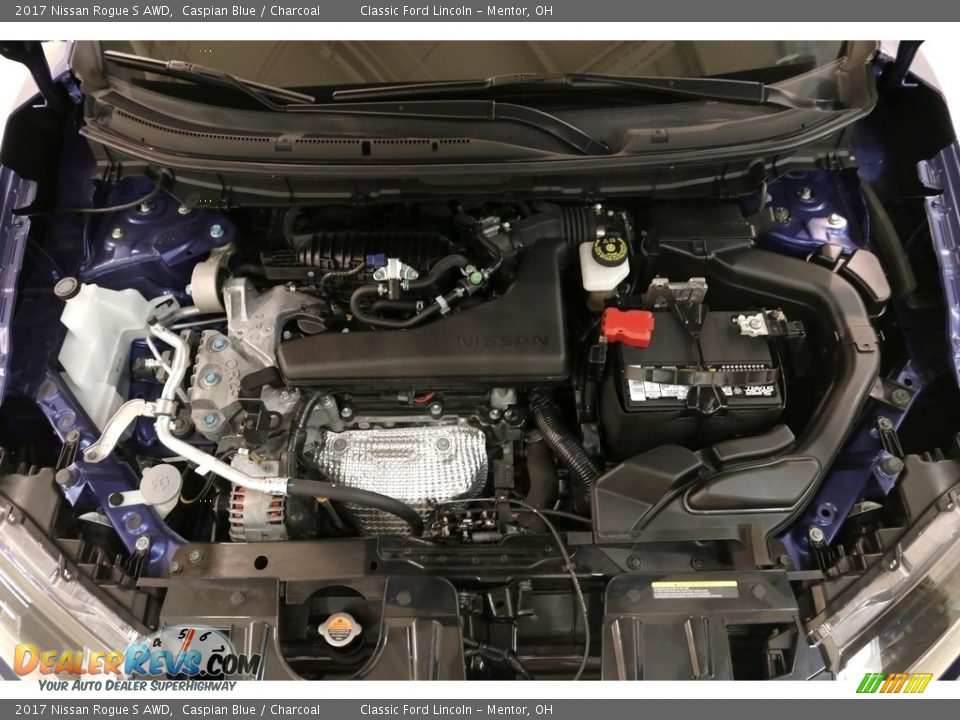 2017 Nissan Rogue S AWD Caspian Blue / Charcoal Photo #16