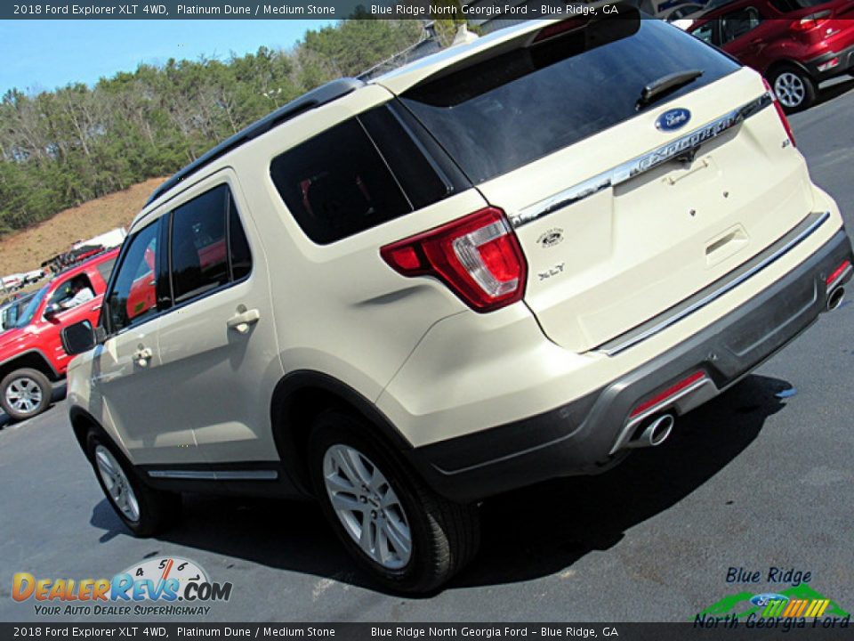 2018 Ford Explorer XLT 4WD Platinum Dune / Medium Stone Photo #34