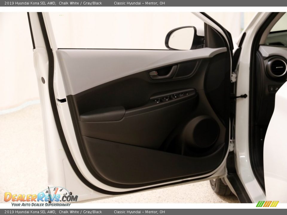 2019 Hyundai Kona SEL AWD Chalk White / Gray/Black Photo #4