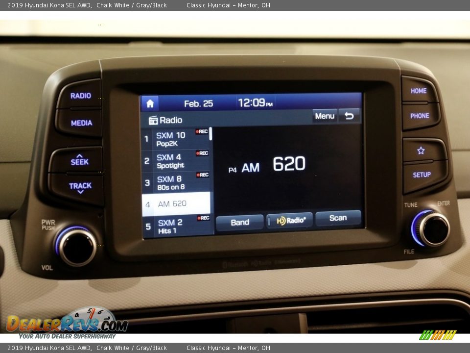 2019 Hyundai Kona SEL AWD Chalk White / Gray/Black Photo #10