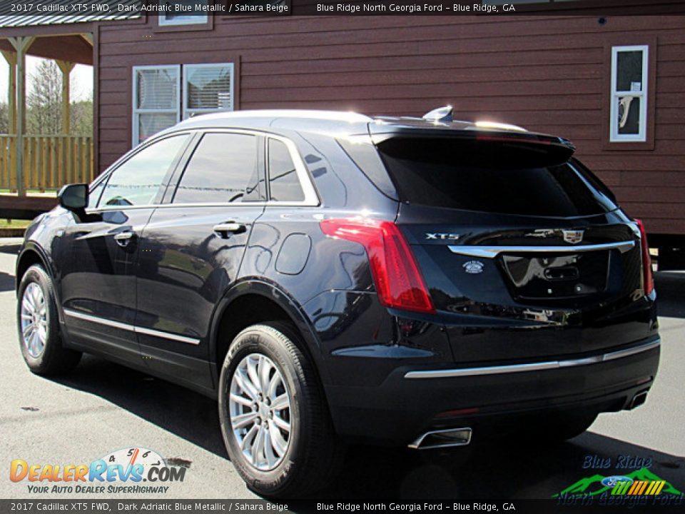 2017 Cadillac XT5 FWD Dark Adriatic Blue Metallic / Sahara Beige Photo #3