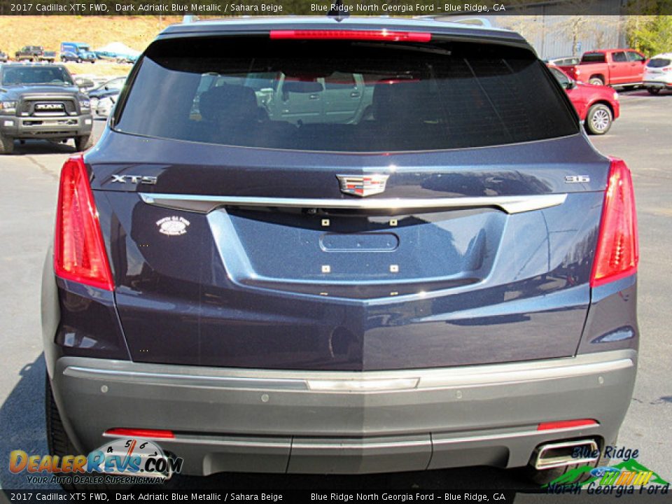 2017 Cadillac XT5 FWD Dark Adriatic Blue Metallic / Sahara Beige Photo #4