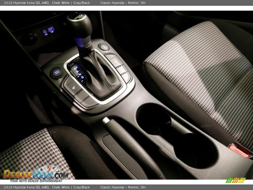 2019 Hyundai Kona SEL AWD Chalk White / Gray/Black Photo #14