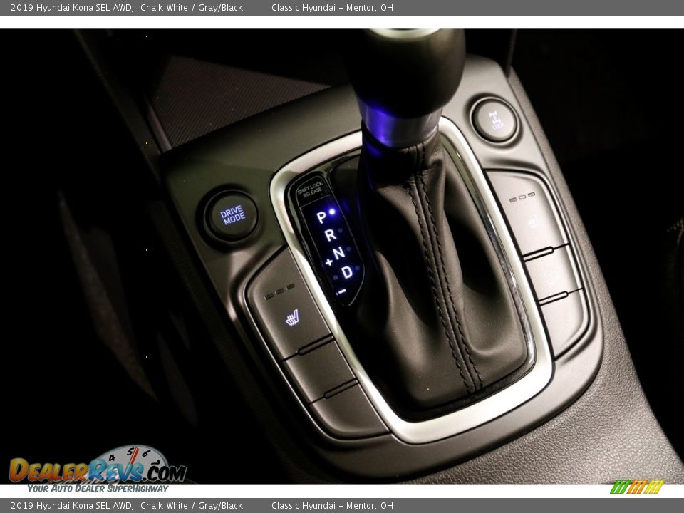 2019 Hyundai Kona SEL AWD Chalk White / Gray/Black Photo #15