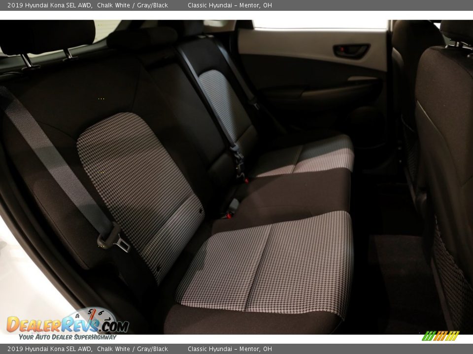 2019 Hyundai Kona SEL AWD Chalk White / Gray/Black Photo #17