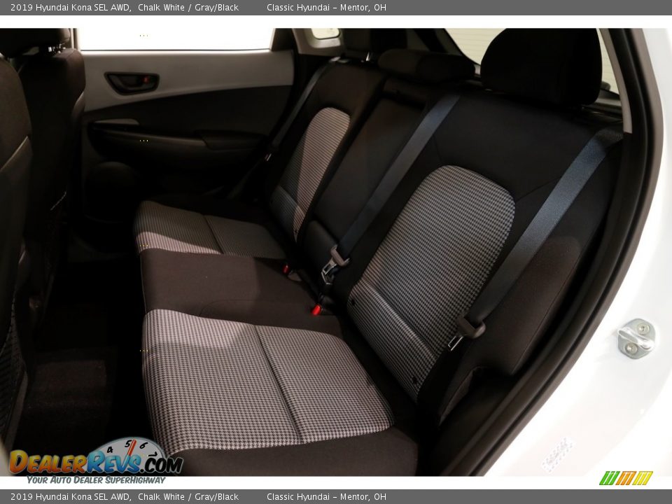 2019 Hyundai Kona SEL AWD Chalk White / Gray/Black Photo #18