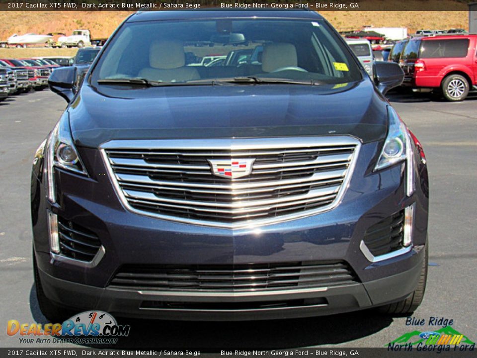 2017 Cadillac XT5 FWD Dark Adriatic Blue Metallic / Sahara Beige Photo #8