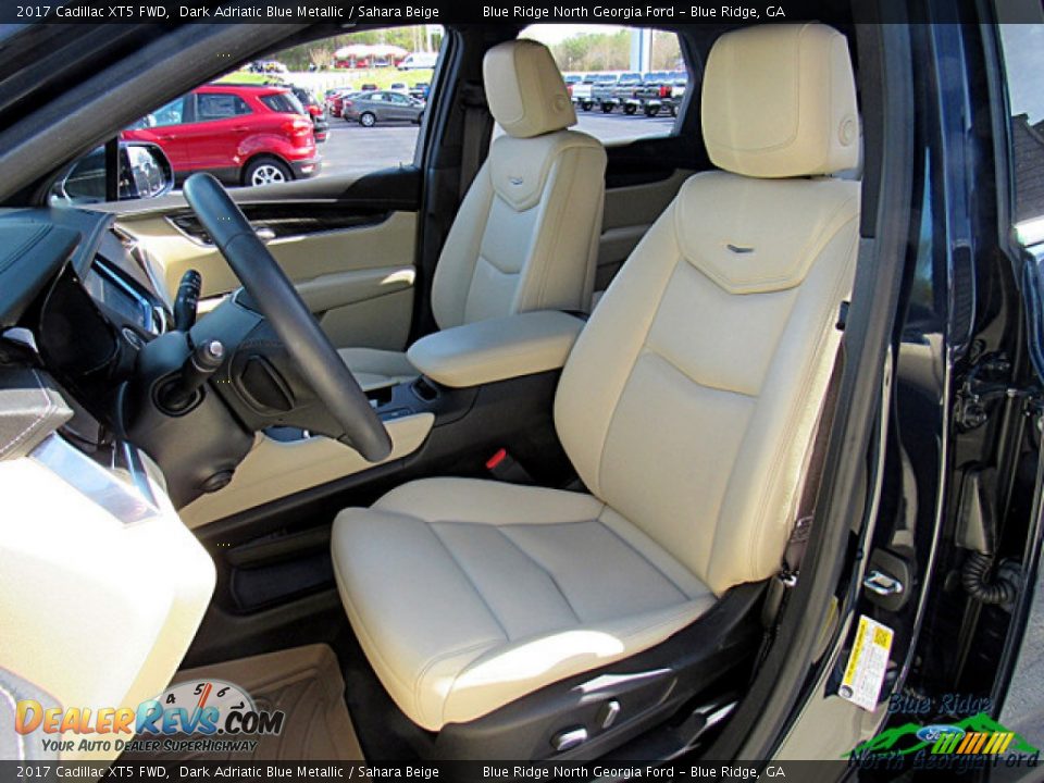 2017 Cadillac XT5 FWD Dark Adriatic Blue Metallic / Sahara Beige Photo #10