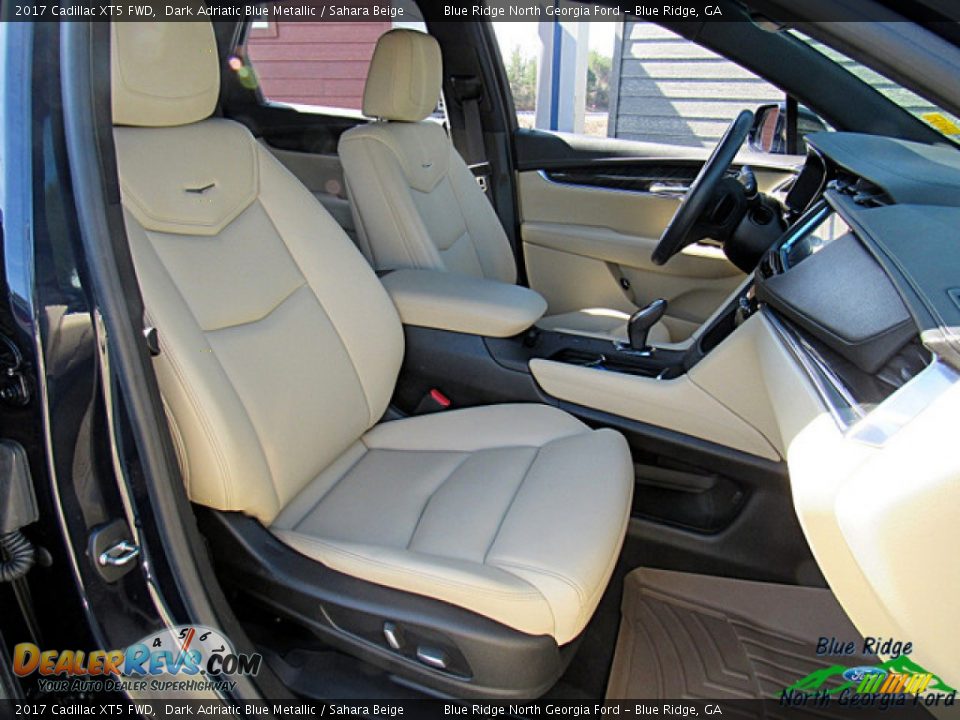 2017 Cadillac XT5 FWD Dark Adriatic Blue Metallic / Sahara Beige Photo #11