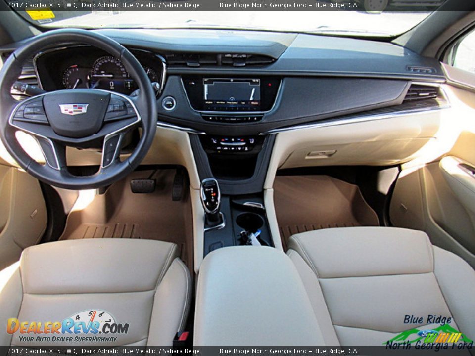 2017 Cadillac XT5 FWD Dark Adriatic Blue Metallic / Sahara Beige Photo #15