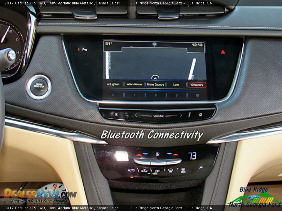 2017 Cadillac XT5 FWD Dark Adriatic Blue Metallic / Sahara Beige Photo #18