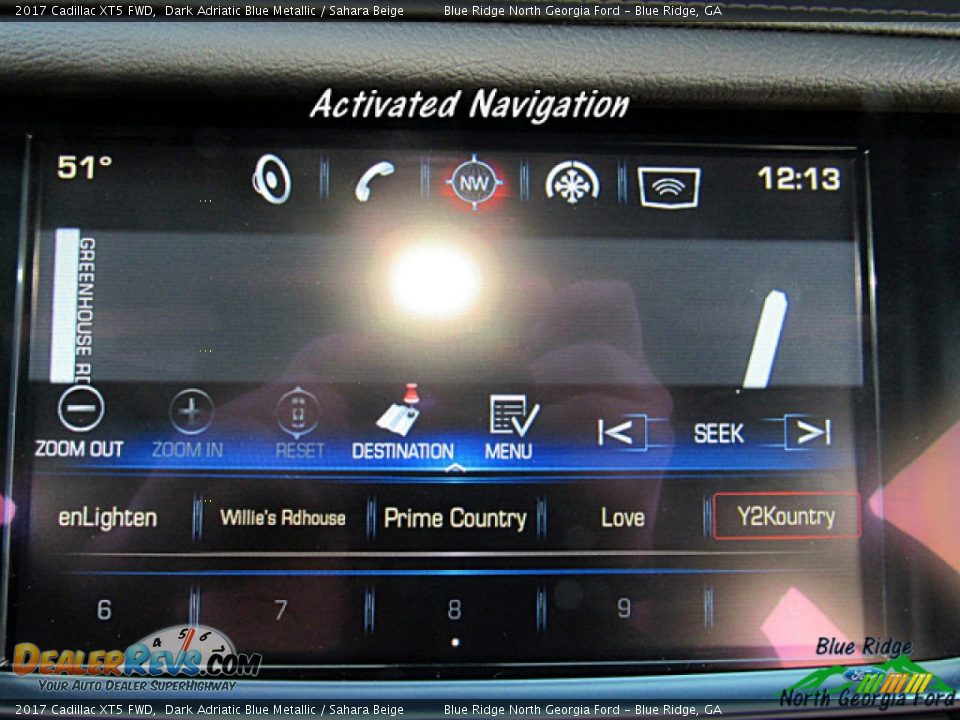 2017 Cadillac XT5 FWD Dark Adriatic Blue Metallic / Sahara Beige Photo #19