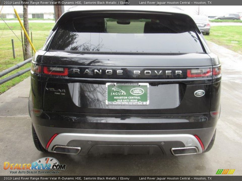 2019 Land Rover Range Rover Velar R-Dynamic HSE Santorini Black Metallic / Ebony Photo #8