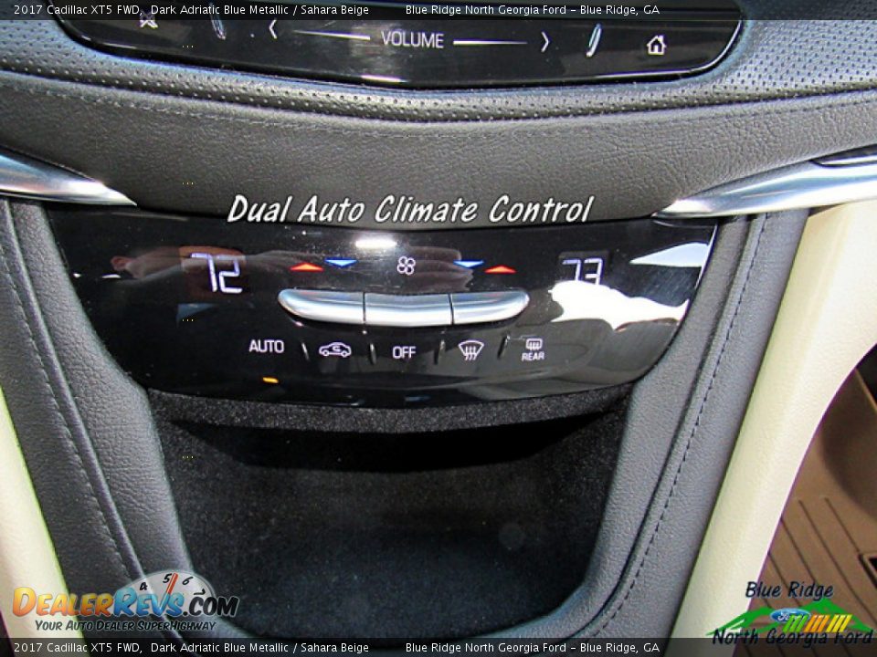 2017 Cadillac XT5 FWD Dark Adriatic Blue Metallic / Sahara Beige Photo #21