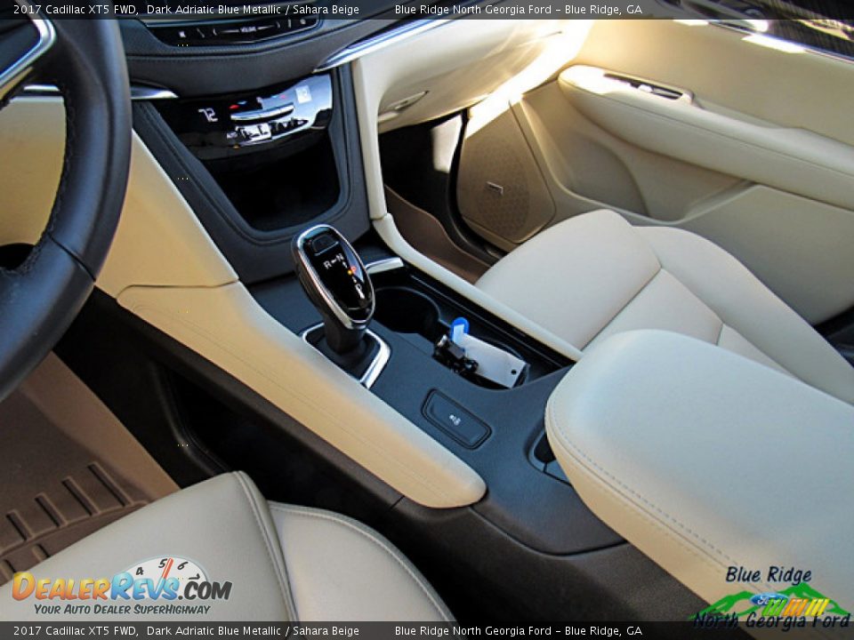 2017 Cadillac XT5 FWD Dark Adriatic Blue Metallic / Sahara Beige Photo #22