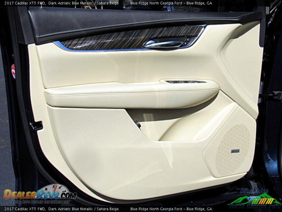 2017 Cadillac XT5 FWD Dark Adriatic Blue Metallic / Sahara Beige Photo #24