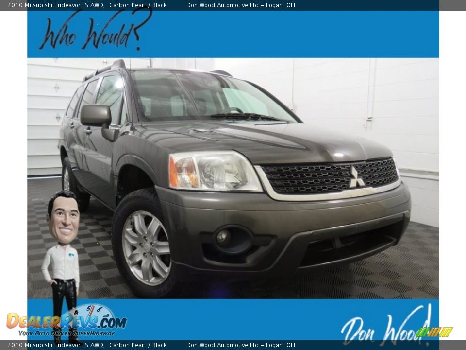 2010 Mitsubishi Endeavor LS AWD Carbon Pearl / Black Photo #1