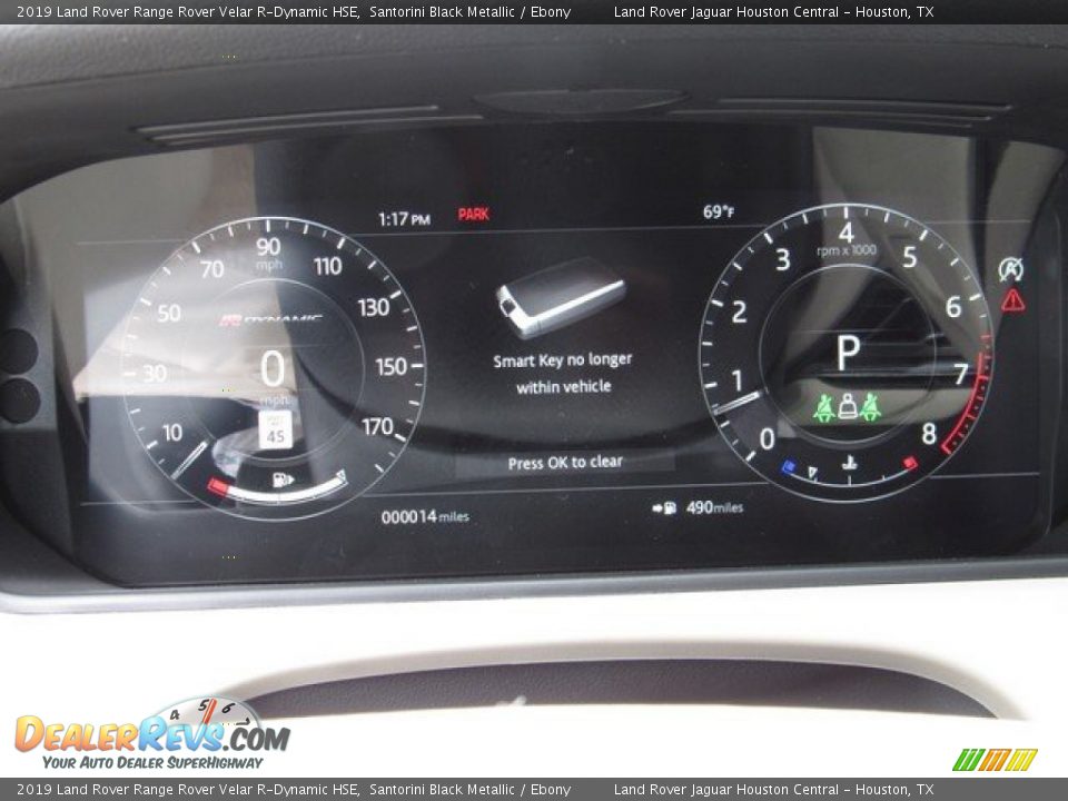 2019 Land Rover Range Rover Velar R-Dynamic HSE Santorini Black Metallic / Ebony Photo #28