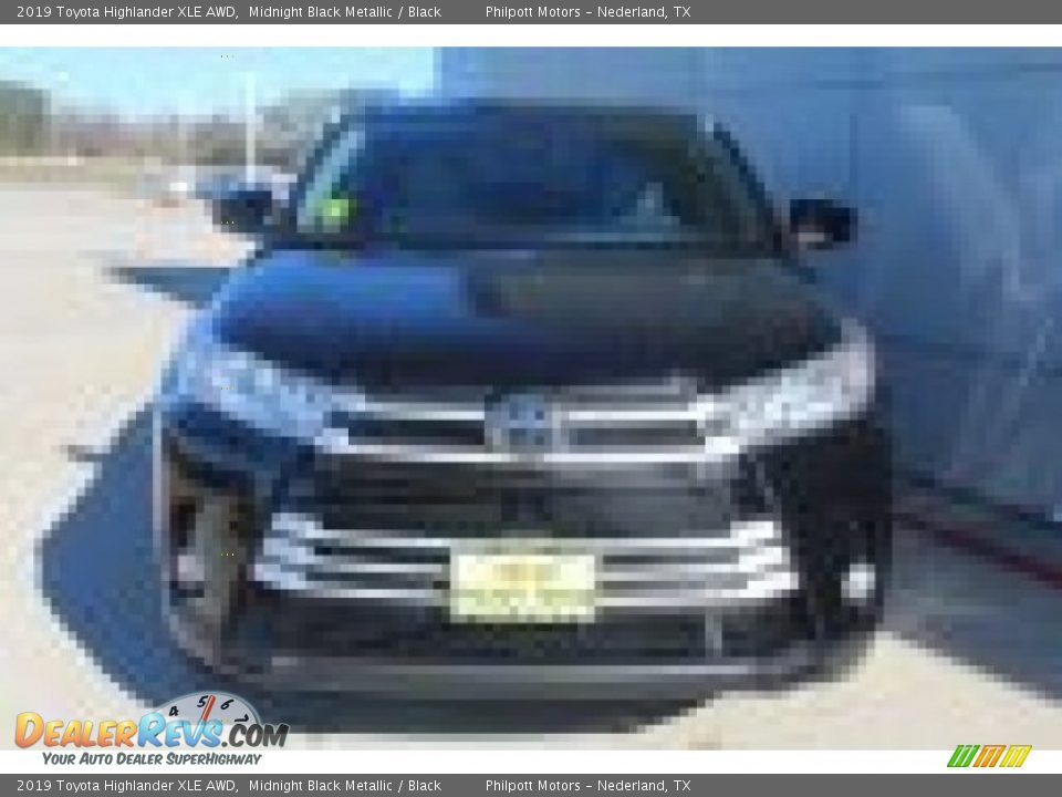 2019 Toyota Highlander XLE AWD Midnight Black Metallic / Black Photo #3