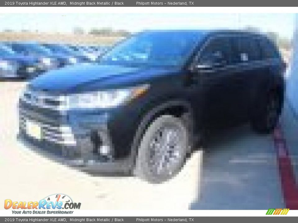 2019 Toyota Highlander XLE AWD Midnight Black Metallic / Black Photo #4
