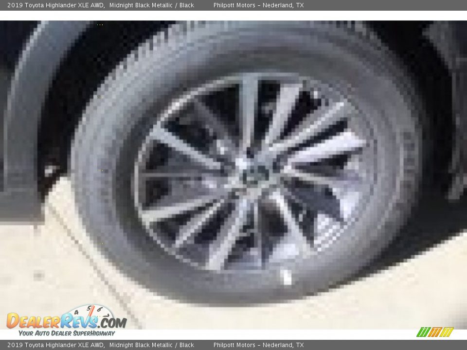 2019 Toyota Highlander XLE AWD Midnight Black Metallic / Black Photo #5