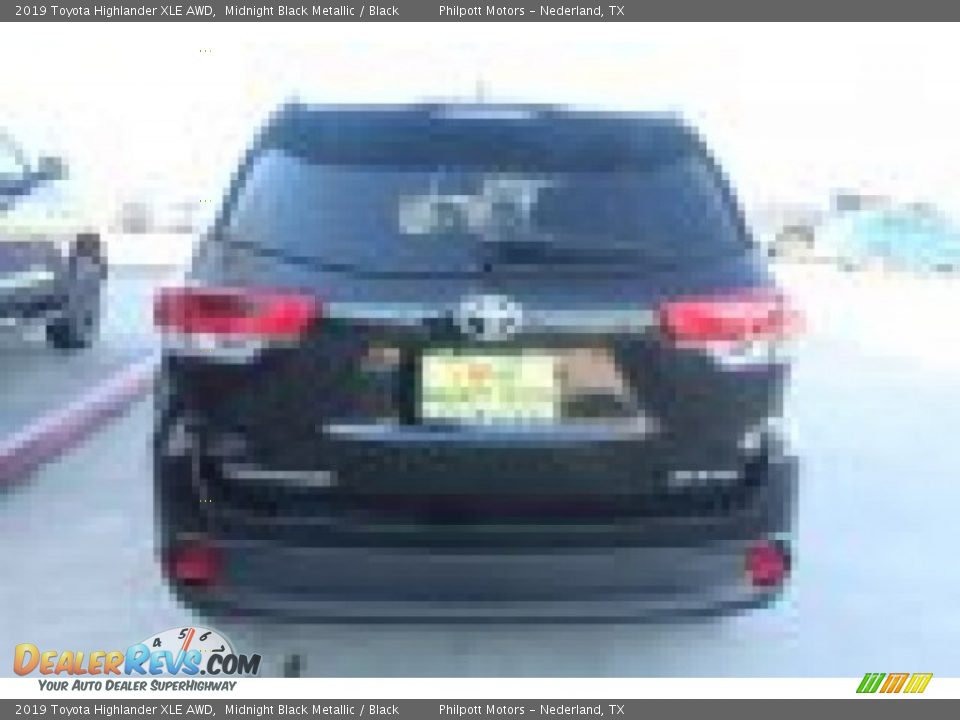 2019 Toyota Highlander XLE AWD Midnight Black Metallic / Black Photo #7