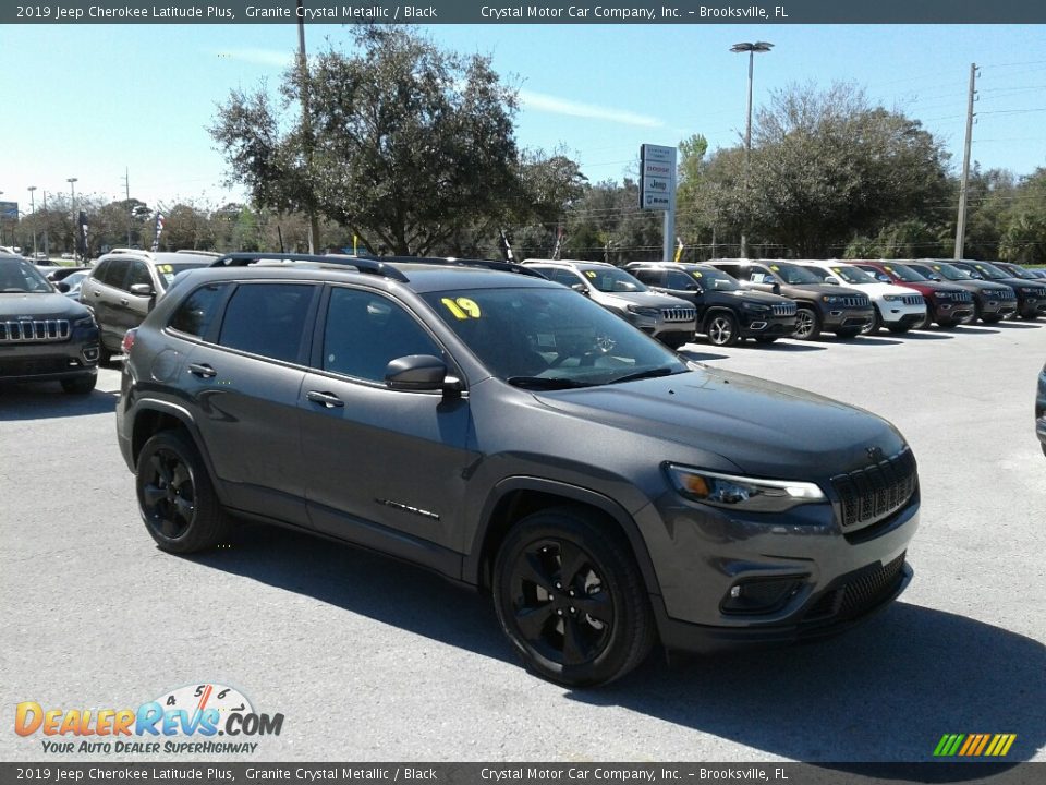 2019 Jeep Cherokee Latitude Plus Granite Crystal Metallic / Black Photo #7