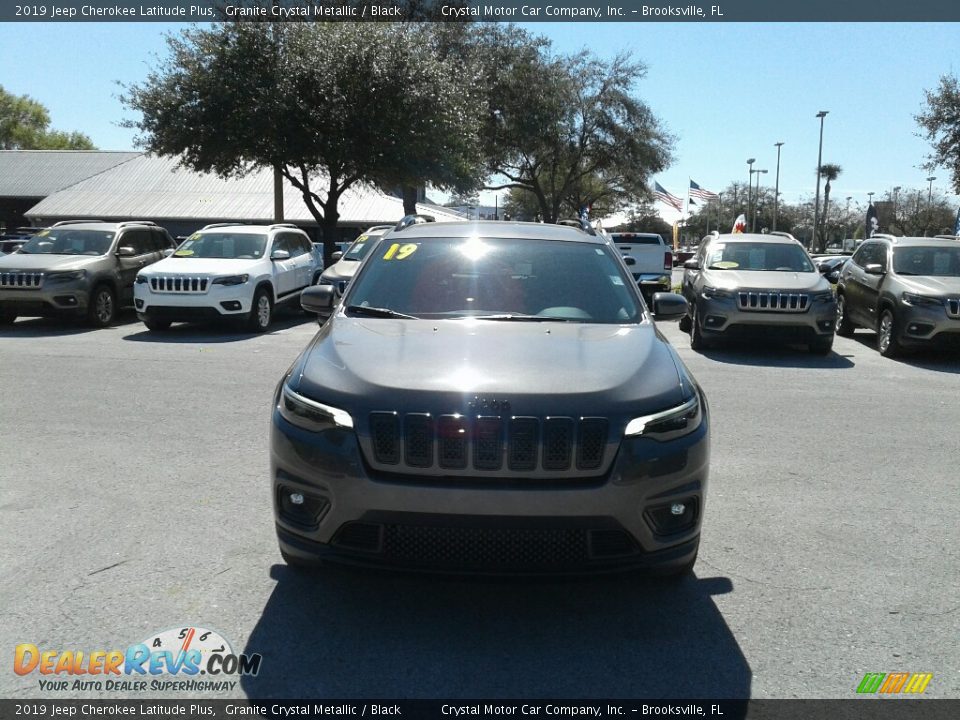 2019 Jeep Cherokee Latitude Plus Granite Crystal Metallic / Black Photo #8
