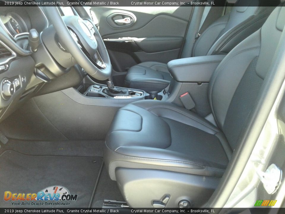 2019 Jeep Cherokee Latitude Plus Granite Crystal Metallic / Black Photo #9