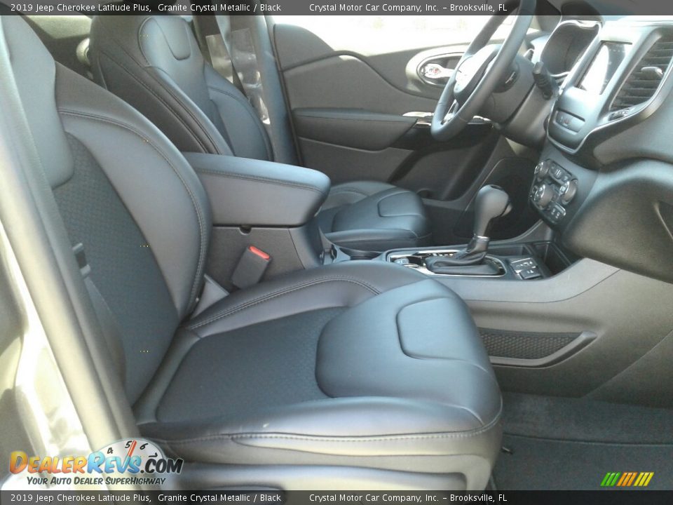 2019 Jeep Cherokee Latitude Plus Granite Crystal Metallic / Black Photo #12