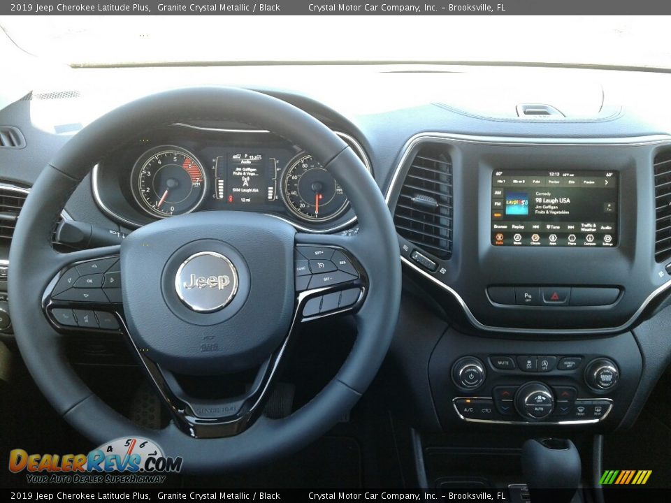 2019 Jeep Cherokee Latitude Plus Granite Crystal Metallic / Black Photo #13