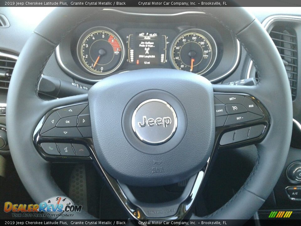 2019 Jeep Cherokee Latitude Plus Granite Crystal Metallic / Black Photo #14
