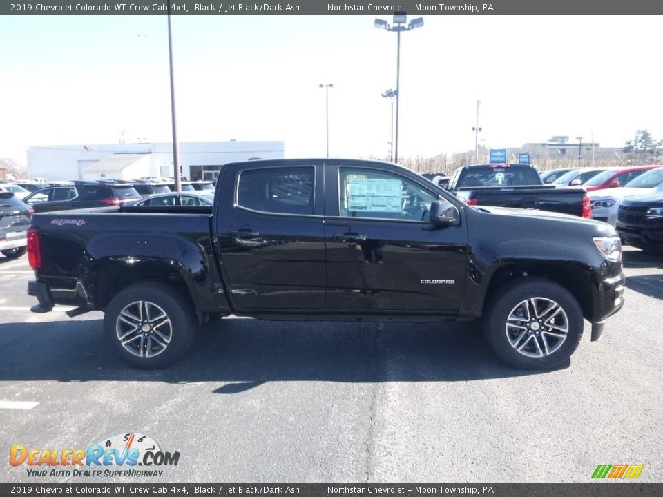 2019 Chevrolet Colorado WT Crew Cab 4x4 Black / Jet Black/Dark Ash Photo #7