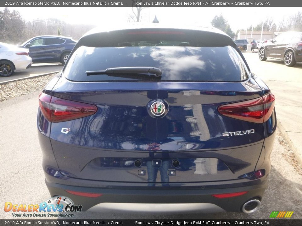 2019 Alfa Romeo Stelvio AWD Montecarlo Blue Metallic / Crema Photo #6