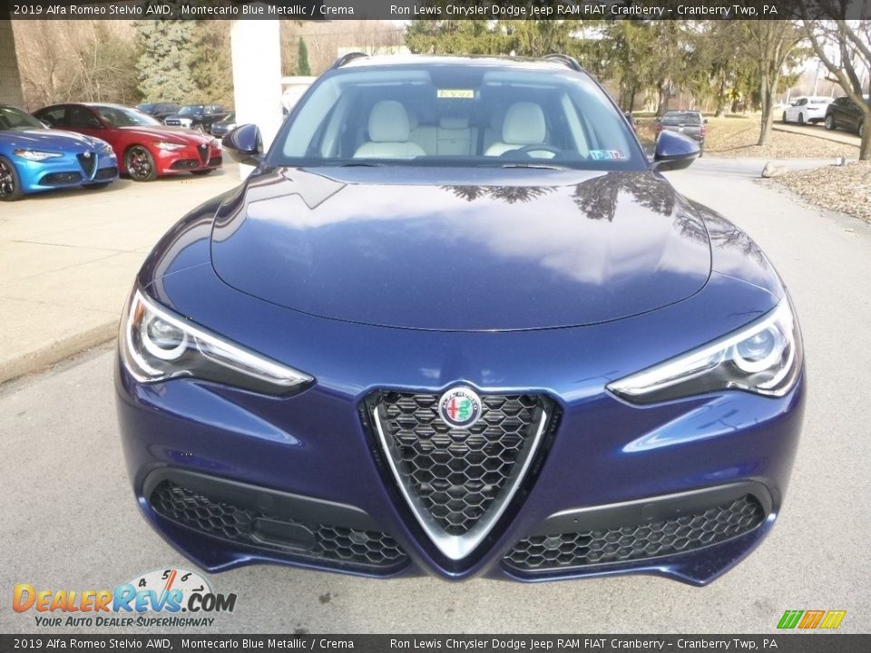 2019 Alfa Romeo Stelvio AWD Montecarlo Blue Metallic / Crema Photo #12
