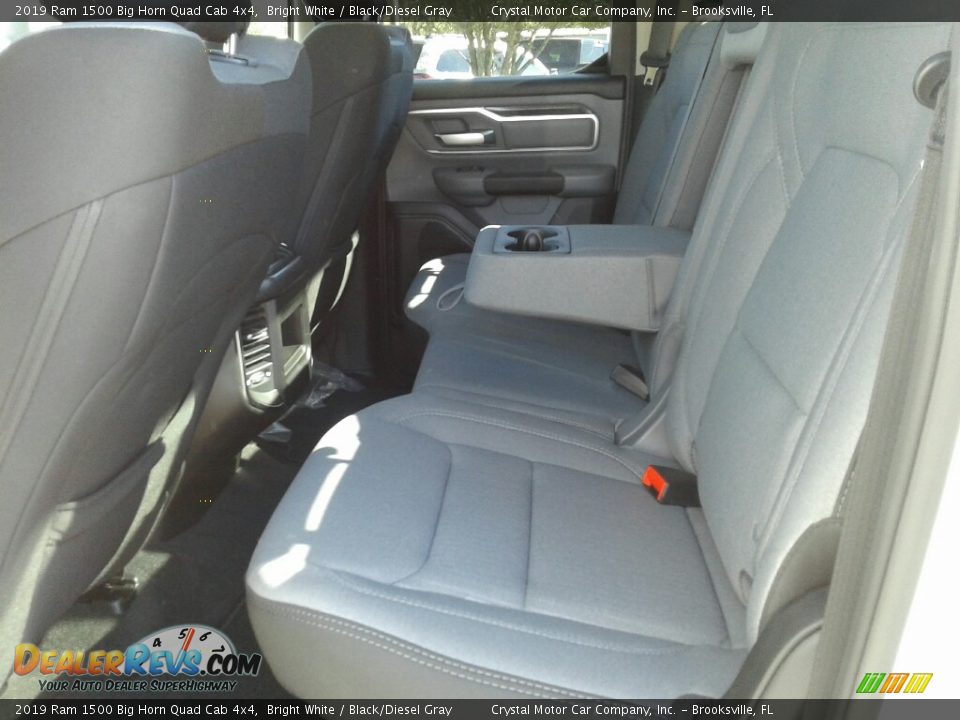 2019 Ram 1500 Big Horn Quad Cab 4x4 Bright White / Black/Diesel Gray Photo #10