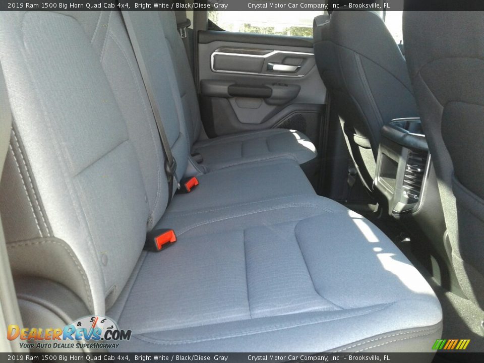 2019 Ram 1500 Big Horn Quad Cab 4x4 Bright White / Black/Diesel Gray Photo #11