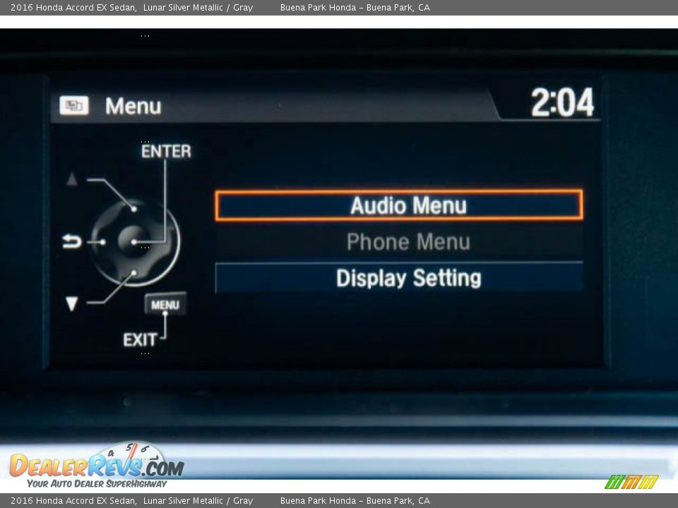 2016 Honda Accord EX Sedan Lunar Silver Metallic / Gray Photo #24
