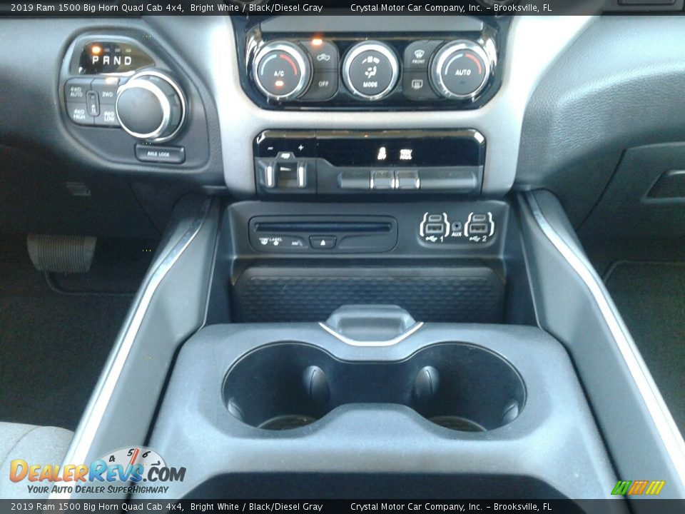 2019 Ram 1500 Big Horn Quad Cab 4x4 Bright White / Black/Diesel Gray Photo #16
