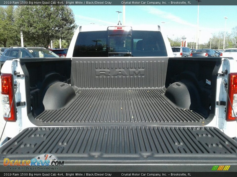 2019 Ram 1500 Big Horn Quad Cab 4x4 Bright White / Black/Diesel Gray Photo #19