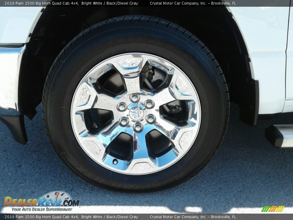 2019 Ram 1500 Big Horn Quad Cab 4x4 Bright White / Black/Diesel Gray Photo #20
